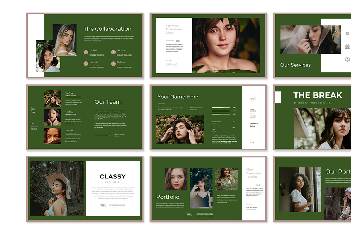 Classy Beauty Presentation Template, a Presentation Template by Analogous Temp (Photo 3 of 5)