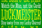 Luckmeister, a Serif Font by Pink Broccoli (Thumbnail 1 of 4)