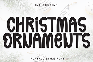 Christmas Ornaments | Script Font
