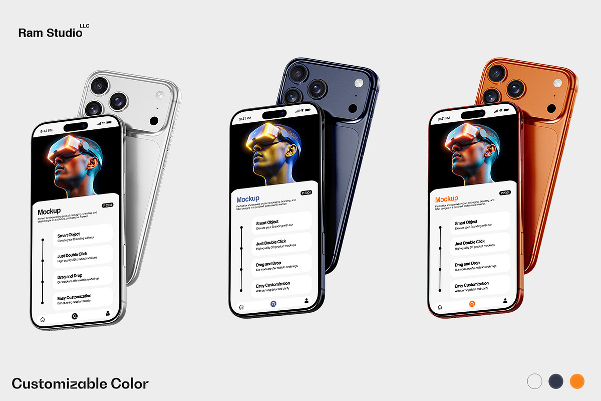 iPhone 17 Pro Mockup - 15 Scene, an iPhone Mockup by RamStudio2 (Photo 6 of 21)
