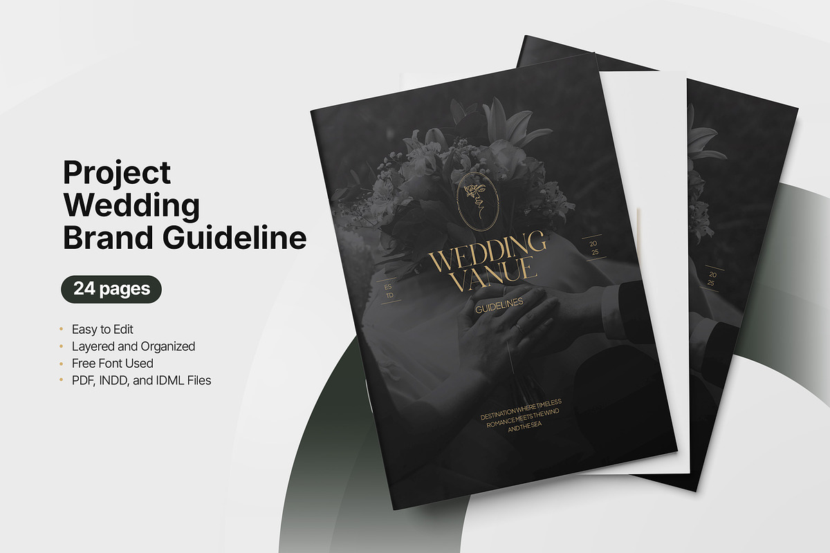 Wedding Brand Guideline Template, a Brochure Template by TMint Play (Photo 1 of 8)