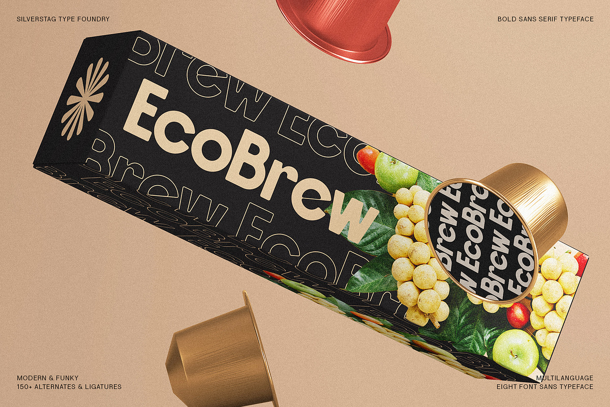 ROCKFALL - Bold Ligature Typeface, a Sans Serif Font by SilverStag Type Foundry (Photo 9 of 30)
