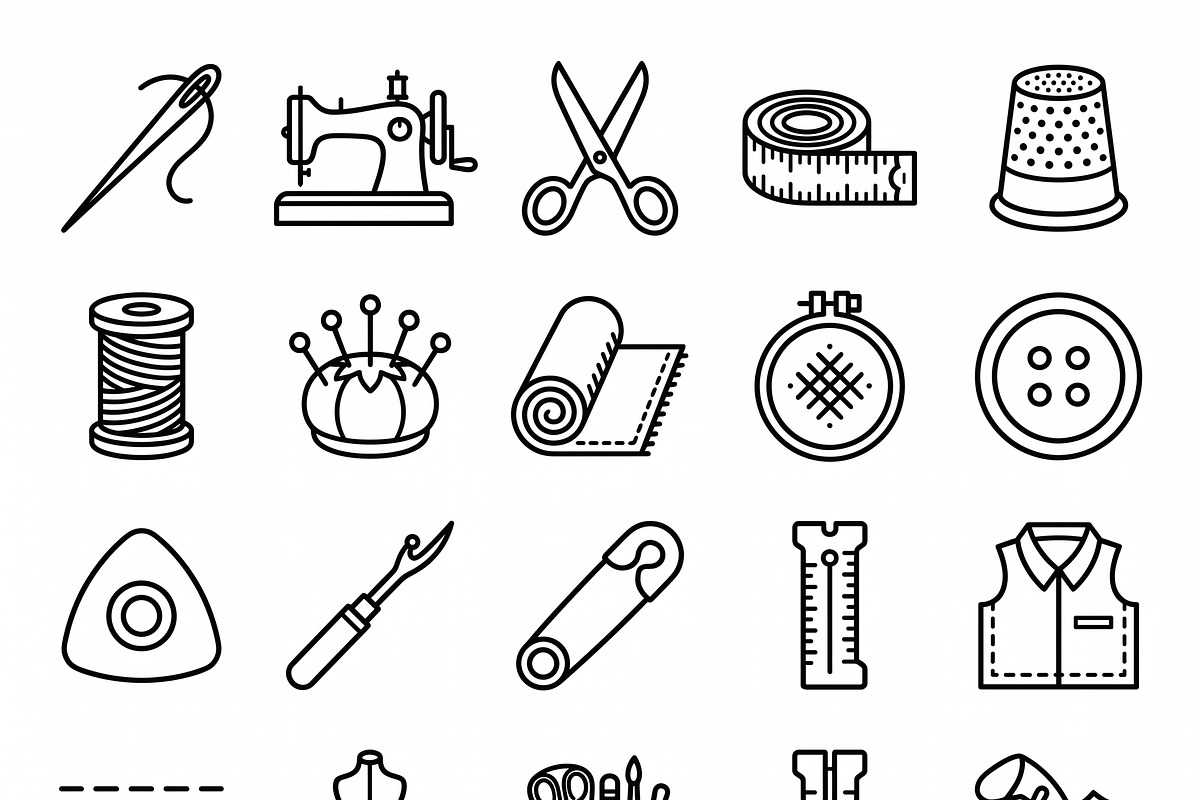 Bundles Tiny Hobby Outline Icons, an Outline Icon by adenpinkstore (Photo 10 of 16)