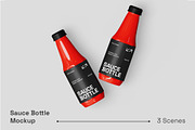 Sauce Bottle Mockup, a Packaging Mockup by renderstockmarket (Thumbnail 1 of 4)