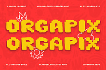 Orgapix - Organic Doodle Pixel Font