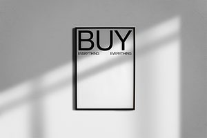 Framed poster mockup
