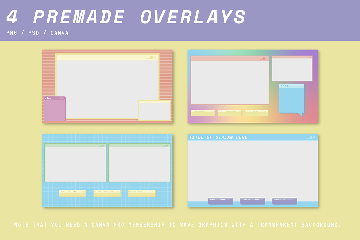 Streaming: Retro Computer Aesthetic, a Social Media Template by Liseno Designs (Photo 2 of 10)
