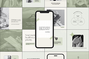 Mental Health Instagram Template