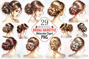 Beautiful Bridal Hairstyle Clipart, a Person Illustration by RobertsArt (Thumbnail 1 of 7)