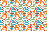 Decorative toys seamless patterns, a Pattern Graphic by Silmen (Thumbnail 2 of 4)