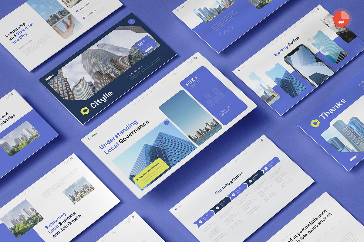 City Government PowerPoint, a Presentation Template by Pixslides (Photo 1 of 7)
