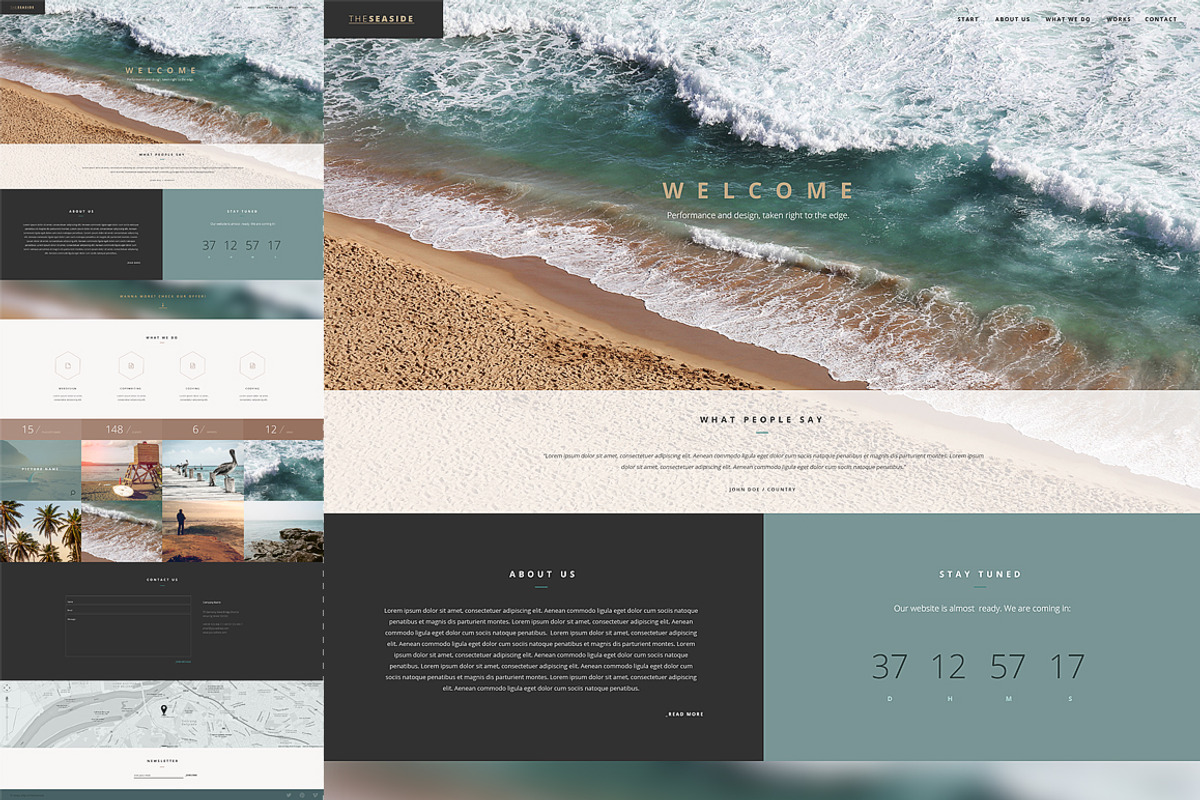 Seaside - One Page Template HTML, a Landing Page Template by CapitalTemplate2 (Photo 2 of 5)