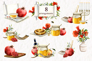 Rosh Hashanah and Yom Kippur Clipart, a Seasonal Illustration by Elena Malgina Clipart (Thumbnail 4 of 13)