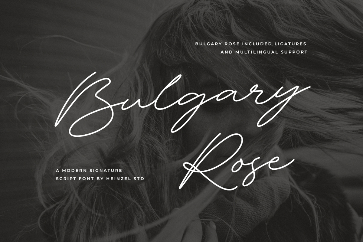 Bulgary Rose Signature Script Font, a Handwritten Font by Heinzel Std (Photo 1 of 20)