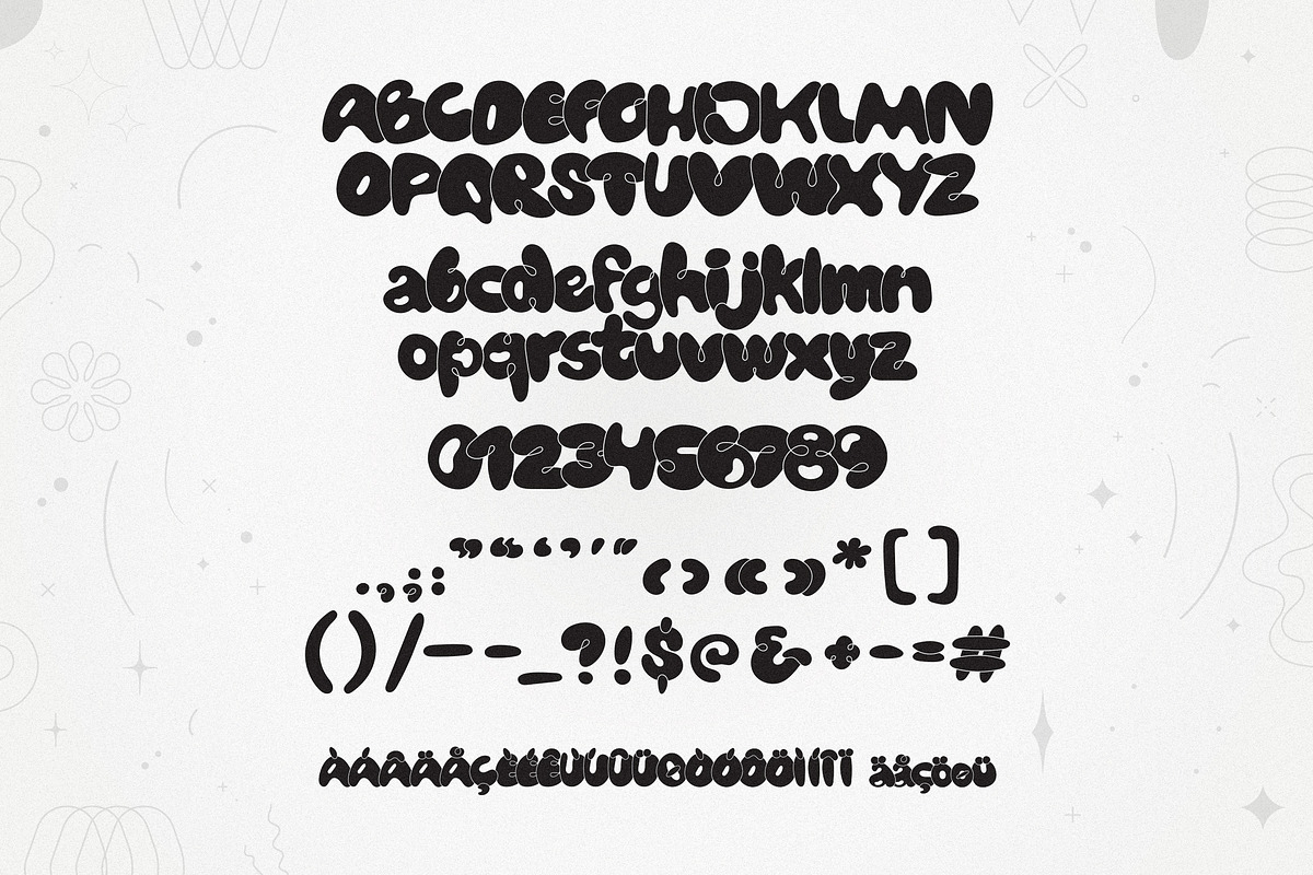 Bubblicity | Bubble Font Family, a Sans Serif Font by Ckybe's Corner (Photo 11 of 13)