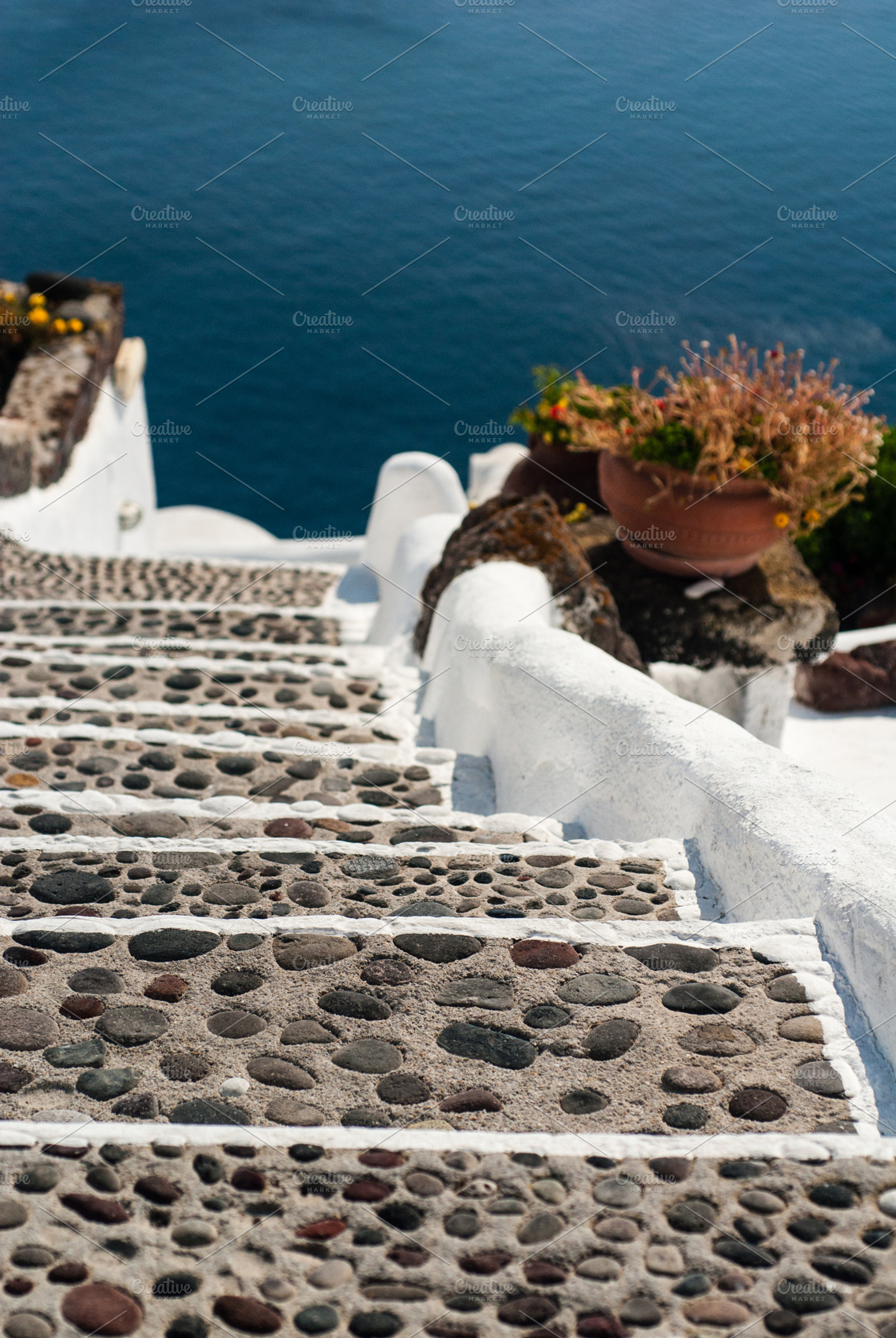 Pebble Steps to Ocean