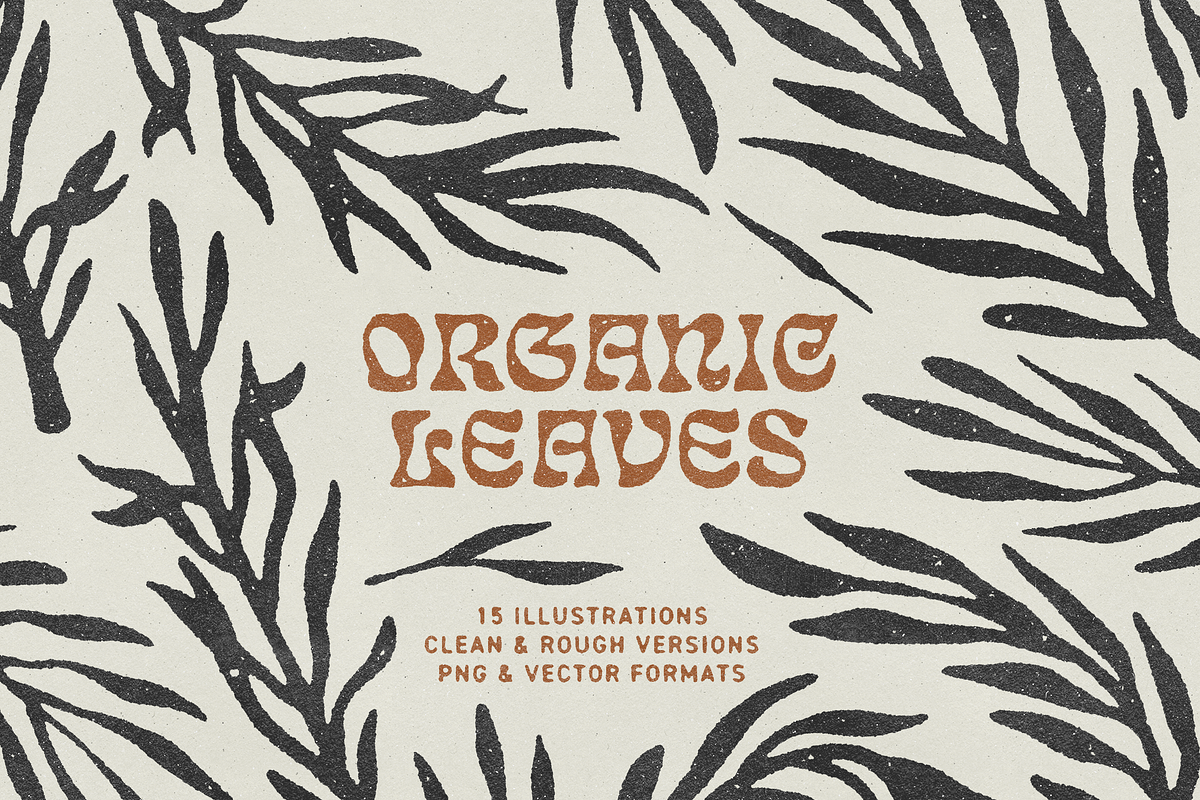 Organic Leaves Illustrations, a Texture Illustration by Clint English (Photo 1 of 5)