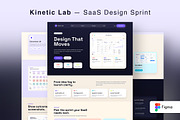 SaaS Design Sprint Landing Page, an UI Kit Template by Pitchlook.Studio (Thumbnail 1 of 3)