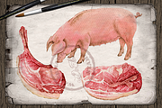 Farm Fresh Pork Illustration, a Decorative Illustration by DioFlow (Thumbnail 5 of 5)