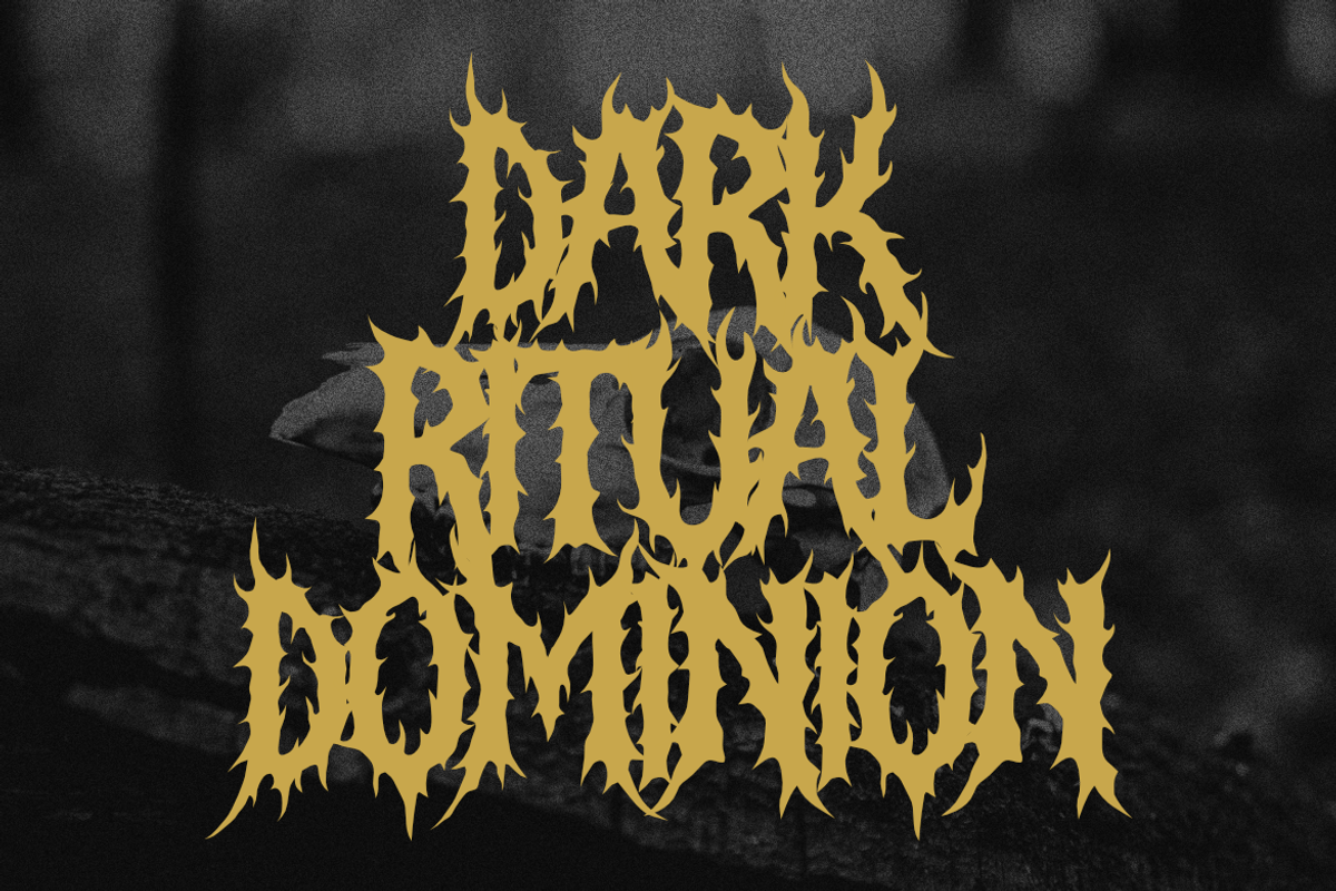 Mortem - Death Metal Font, a Symbol Font by Masyafi Studio (Photo 9 of 9)