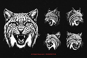 10 Bundle Dark Art Bobcat Lynx Tiger, an Illustration by Morspective (Thumbnail 5 of 7)