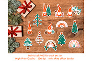 Boho Bundle Christmas Stickers, an Object Graphic by AvaAva (Thumbnail 4 of 8)