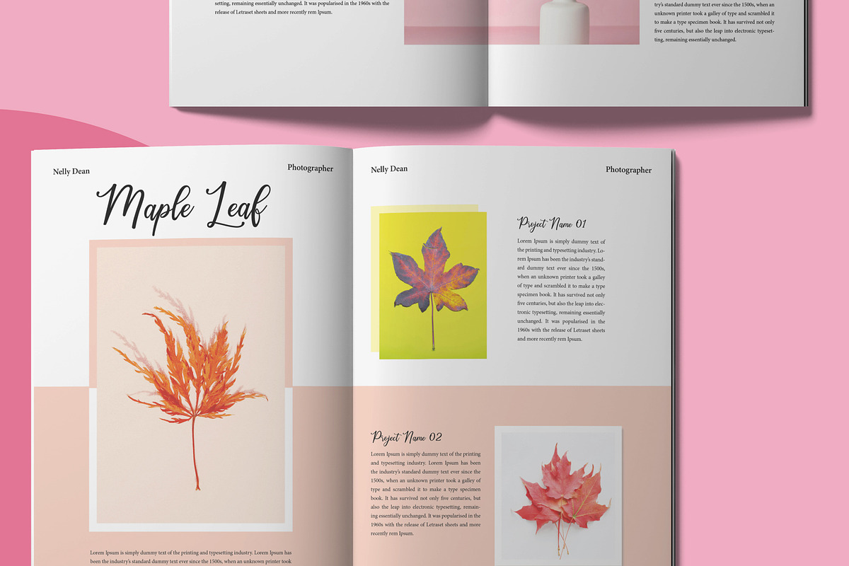 Portfolio Magazine Template Design