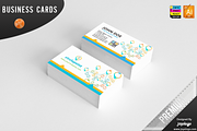 3D Circle Point Social Media BC, a Business Card Template by joyologo (Thumbnail 1 of 2)