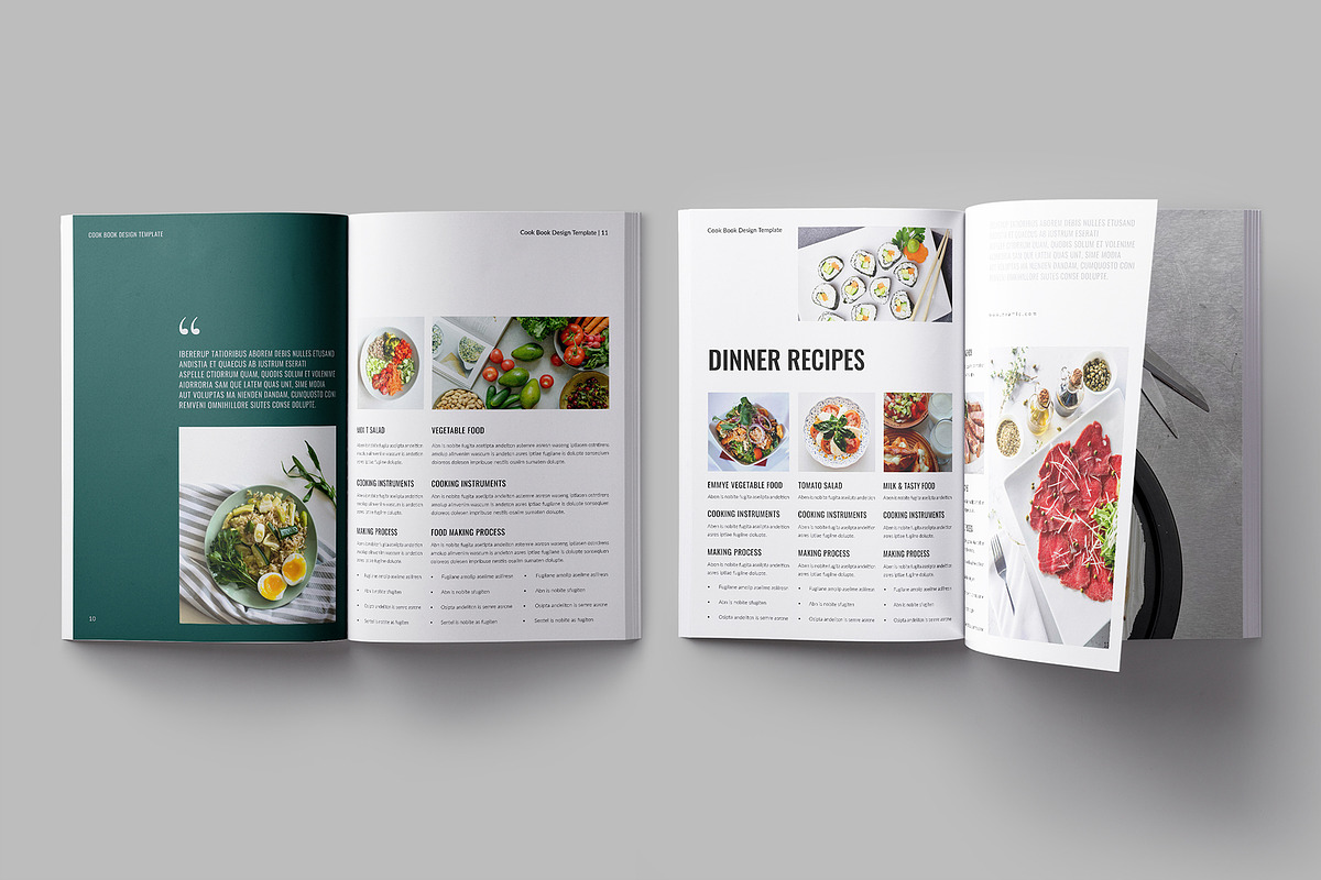 Cookbook Recipe Book Template, a Brochure Template by ElvinPrint (Photo 5 of 9)