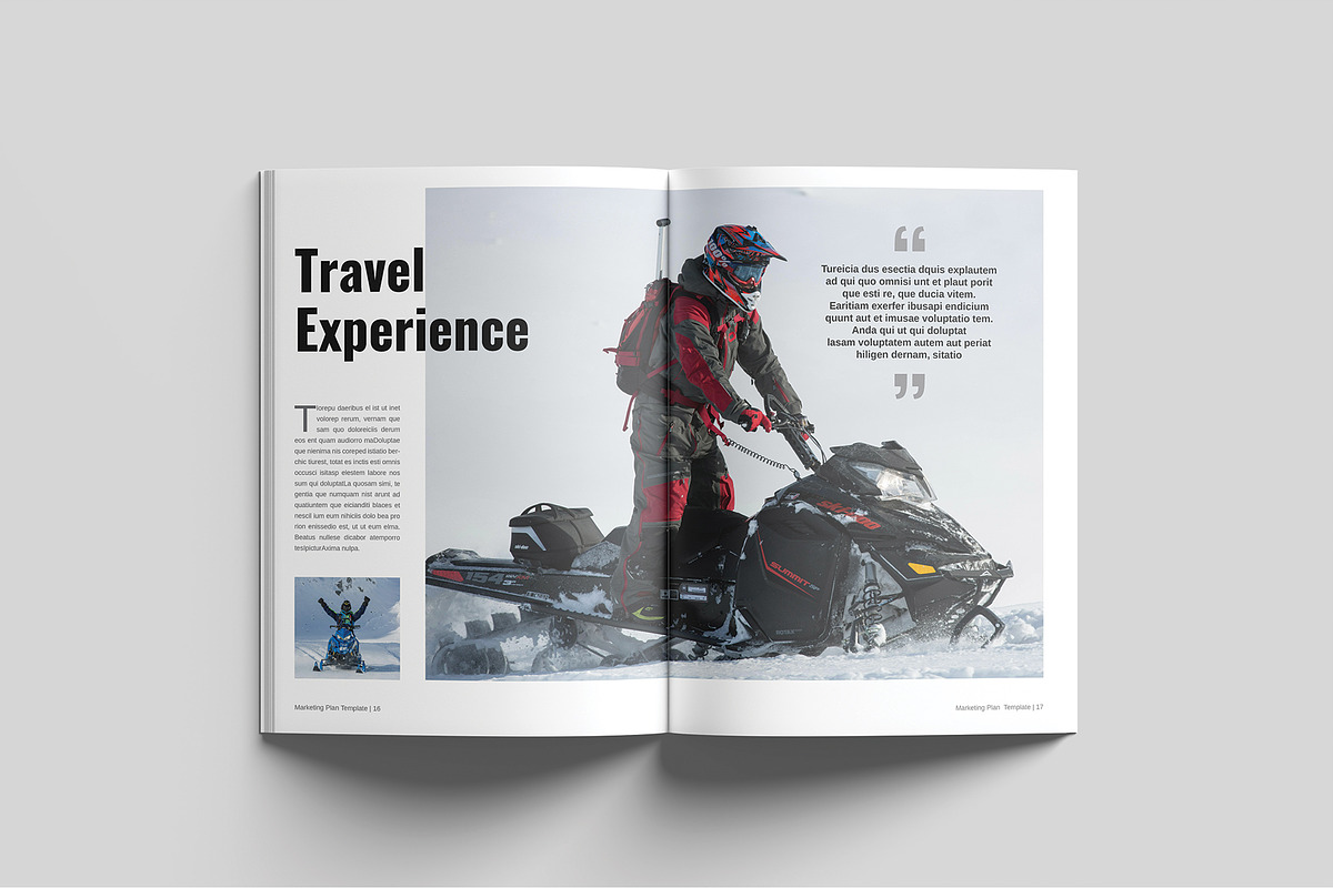 Travel & Explore Magazine Template, a Magazine Template by Cleffon_Graphic_Studio (Photo 9 of 11)