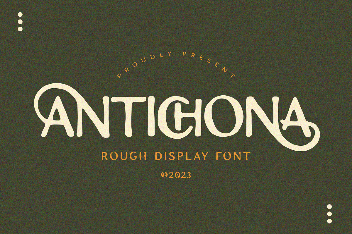 Antichona - Rough Sans Font, a Script Font by Alpaprana (Photo 1 of 12)