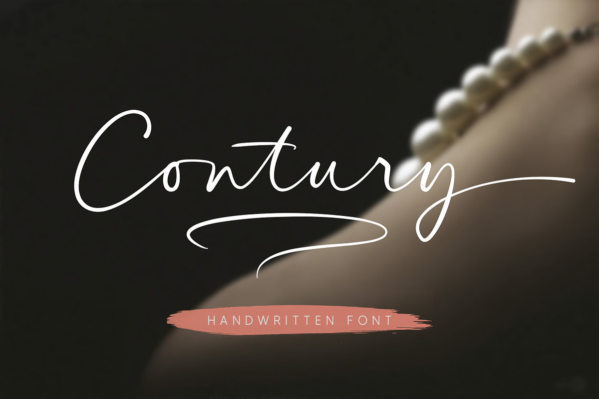 Contury | Handwritten Font, a Handwritten Font by Lemonthe (Photo 1 of 7)