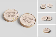 Coaster Mockup, a Product Mockup by MrLetters (Thumbnail 1 of 5)