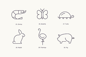 Animals - Outline Icons & Logos