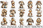 Watercolor Easter Animals Clipart, an Illustration by Canvas Craft (Thumbnail 3 of 7)