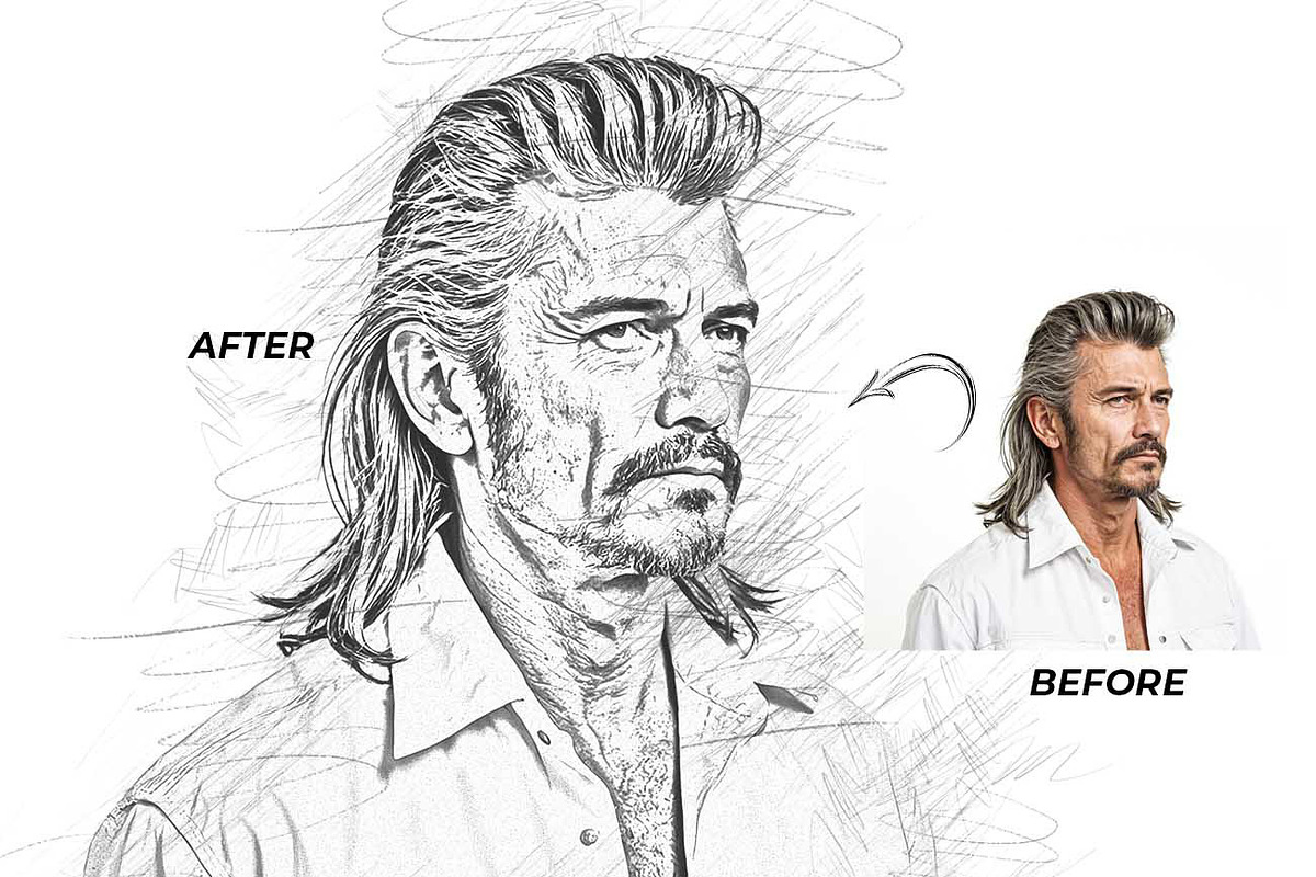 Hyper Realistic Lifelike Pencil, an Action Add-On by Studio Retouch (Photo 10 of 10)