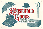 Vintage Household Goods, an Object Illustration by Mr Vintage (Thumbnail 1 of 9)