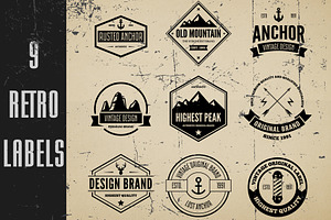 Retro Labels Set 5