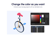 Cycling Isometric Icons, a Duotone Icon by Vectors Market (Thumbnail 4 of 8)