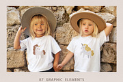 Princess & Unicorn clipart & pattern, an Animal Illustration by polikarpovaart (Thumbnail 9 of 11)