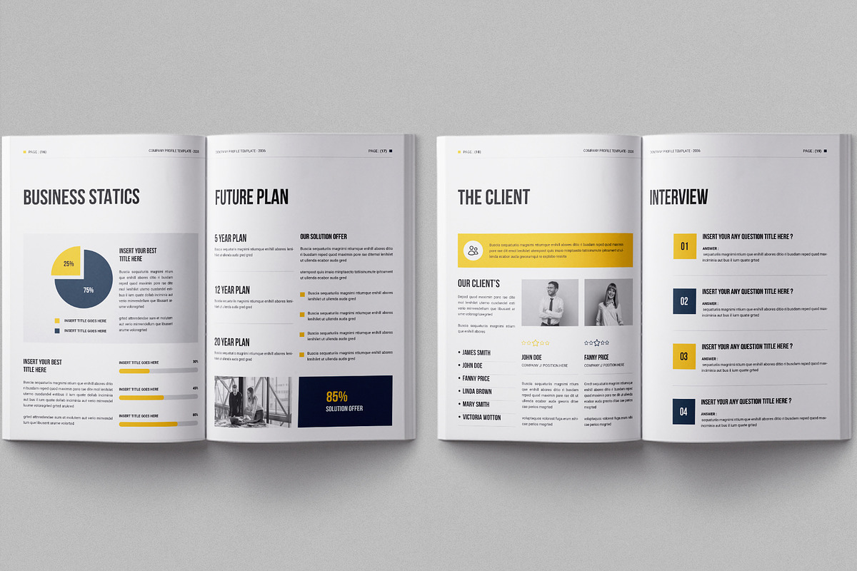 Company Profile - InDesign & Canva, a Brochure Template by Work-Envance (Photo 8 of 10)