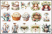 Summer Garden Wedding Set Clipart, an Illustration by Sublimation Artist (Thumbnail 3 of 6)