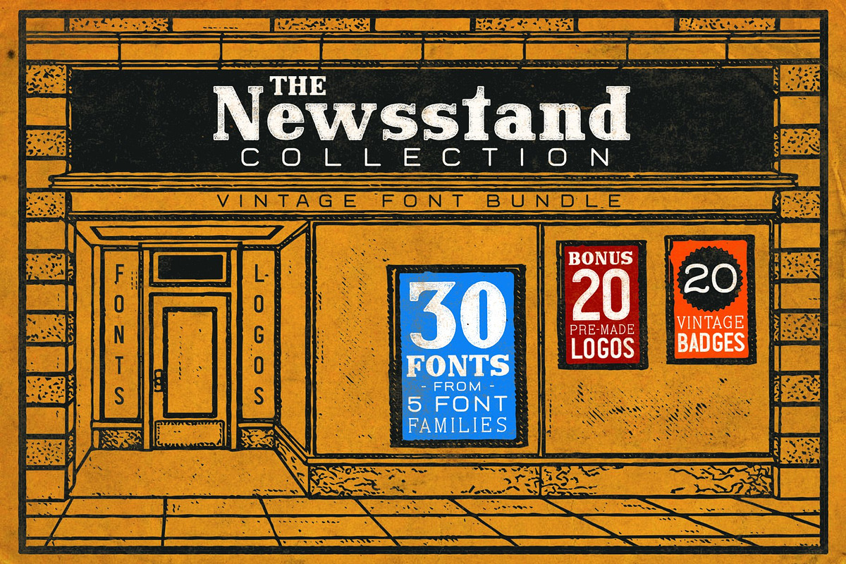 The Retro Brand Font Bundle preview 8