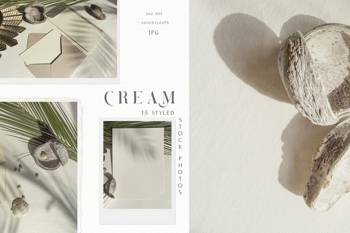 Cream Minimalist Styled Photos, a Product Mockup by Cat In Colour (Photo 1 of 5)