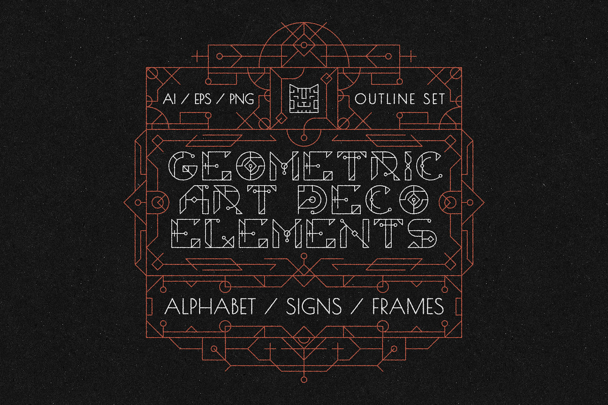 GEOMETRIC ART DECO ELEMENTS, an Object Graphic by 2DFUNS (Photo 1 of 5)