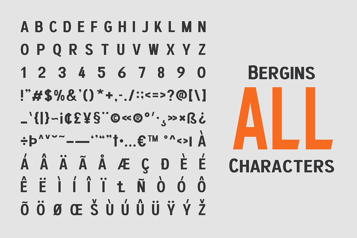 Bergins – Grotesque Sans Serif, a Sans Serif Font by Craft Supply Co. (Photo 2 of 8)