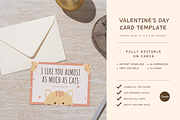VALENTINE'S DAY CARD CANVA TEMPLATE, a Card Template by The Little Lily Studio (Thumbnail 5 of 5)