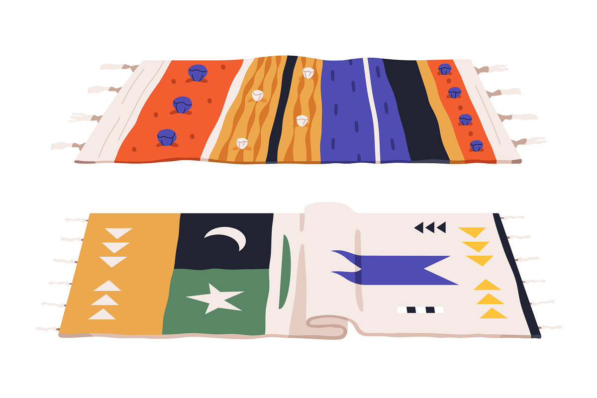 Floor carpets, rugs, mats set, an Object Illustration by Good Studio (Photo 4 of 7)