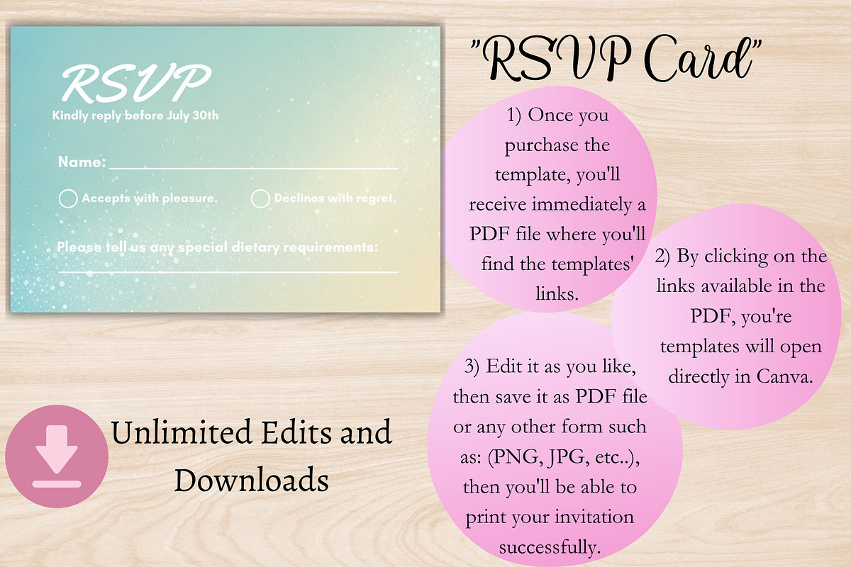 Beach Wedding Invitation Template, an Invitation Template by Talentex Invitations (Photo 4 of 4)