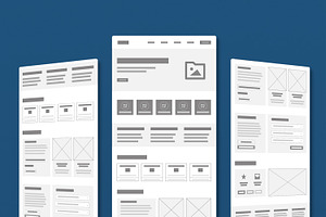 Wireframe for Ecommerce Website, a Wireframe Template by MightyDesign